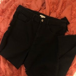 F21 black skinny jeans